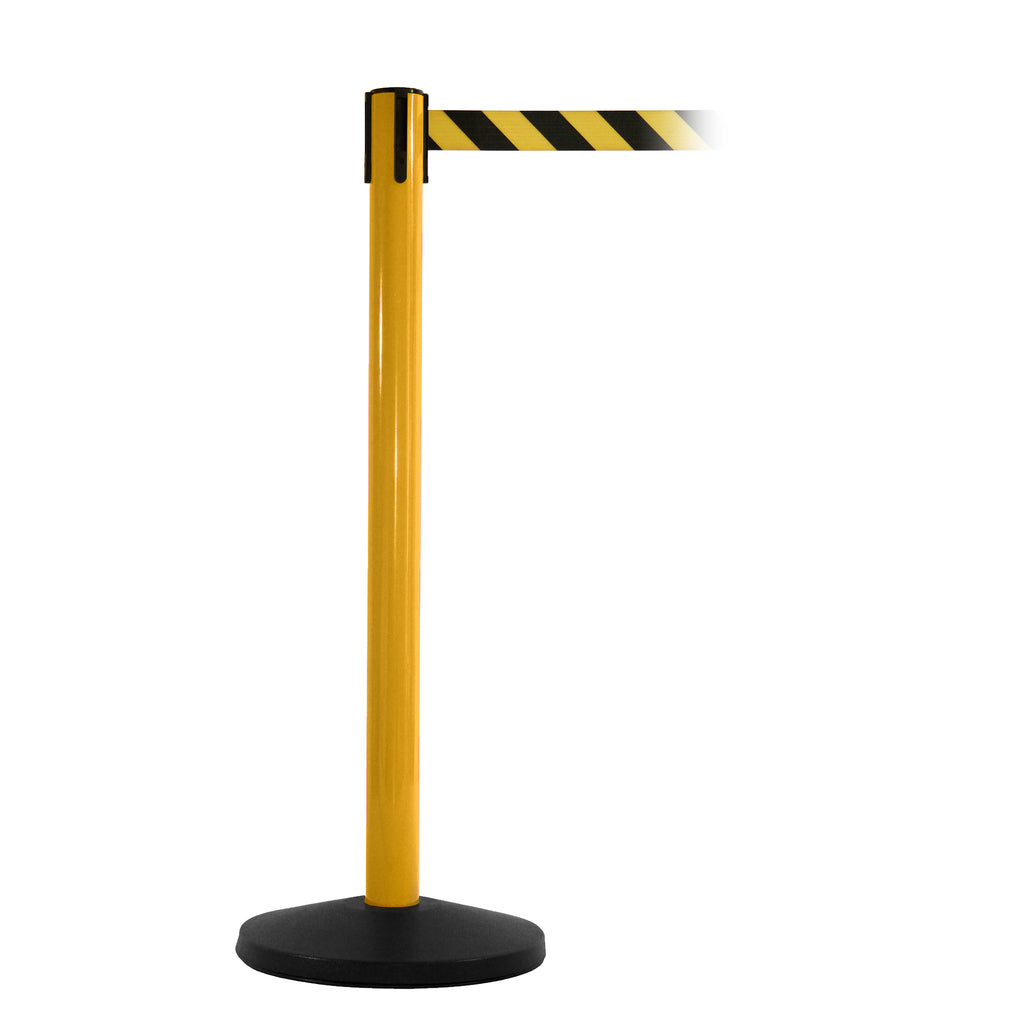 SafetyMaster 450 3.4m x 50mm Belt Barrier System (Yellow / Yellow / Black Chevron)