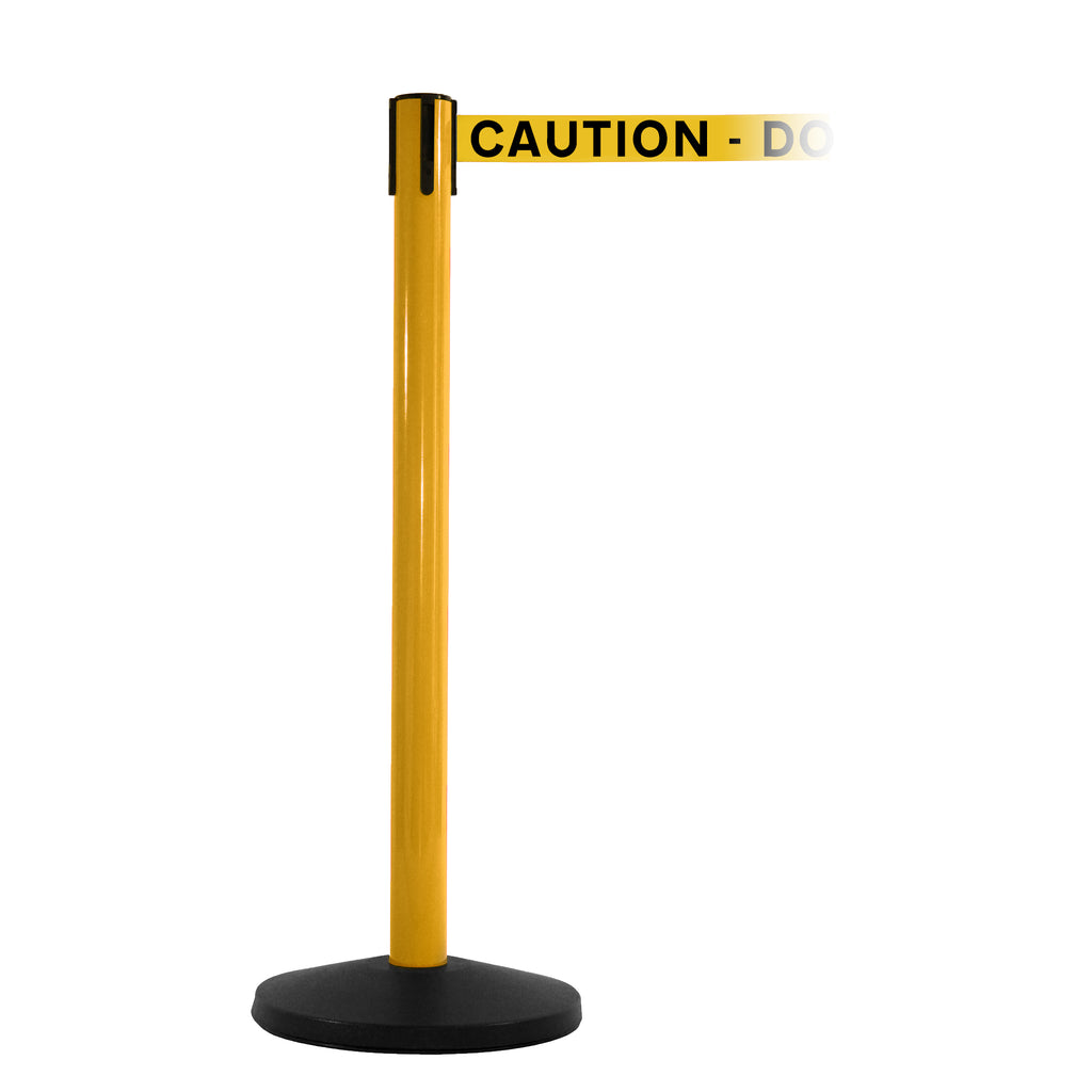 SafetyMaster 450 3.4m x 50mm Belt Barrier System (Yellow / Caution Do Not Enter | Yel-Blk)