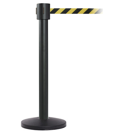 SafetyPro 335 10.6m x 50mm Belt Barrier System (Black / Yellow / Black Chevron)