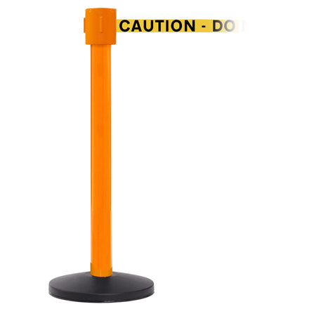 SafetyPro 335 10.6m x 50mm Belt Barrier System (Orange / Caution Do Not Enter | Yel-Blk)