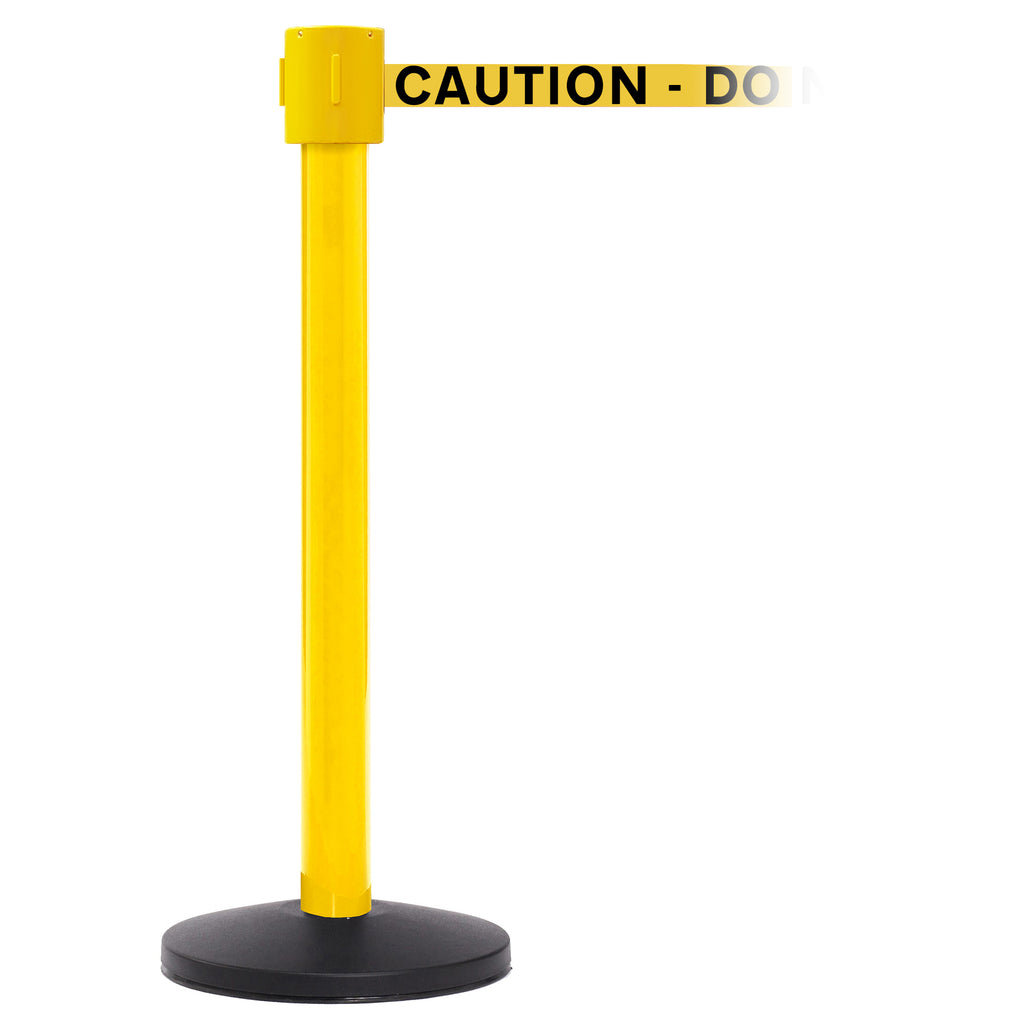 SafetyPro 335 10.6m x 50mm Belt Barrier System (Yellow / Caution Do Not Enter | Yel-Blk)