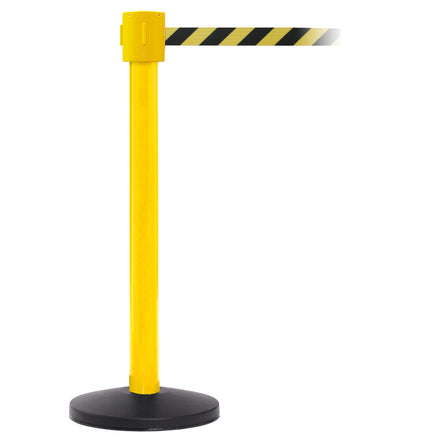 SafetyPro 335 10.6m x 50mm Belt Barrier System (Yellow / Yellow / Black Chevron)