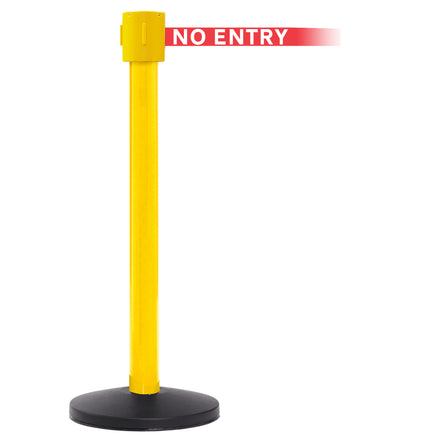 SafetyPro 335 10.6m x 50mm Belt Barrier System (Yellow / No Entry | Red)