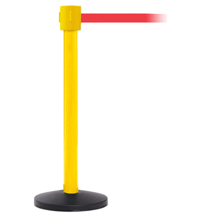 SafetyPro 335 10.6m x 50mm Belt Barrier System (Yellow / Red)