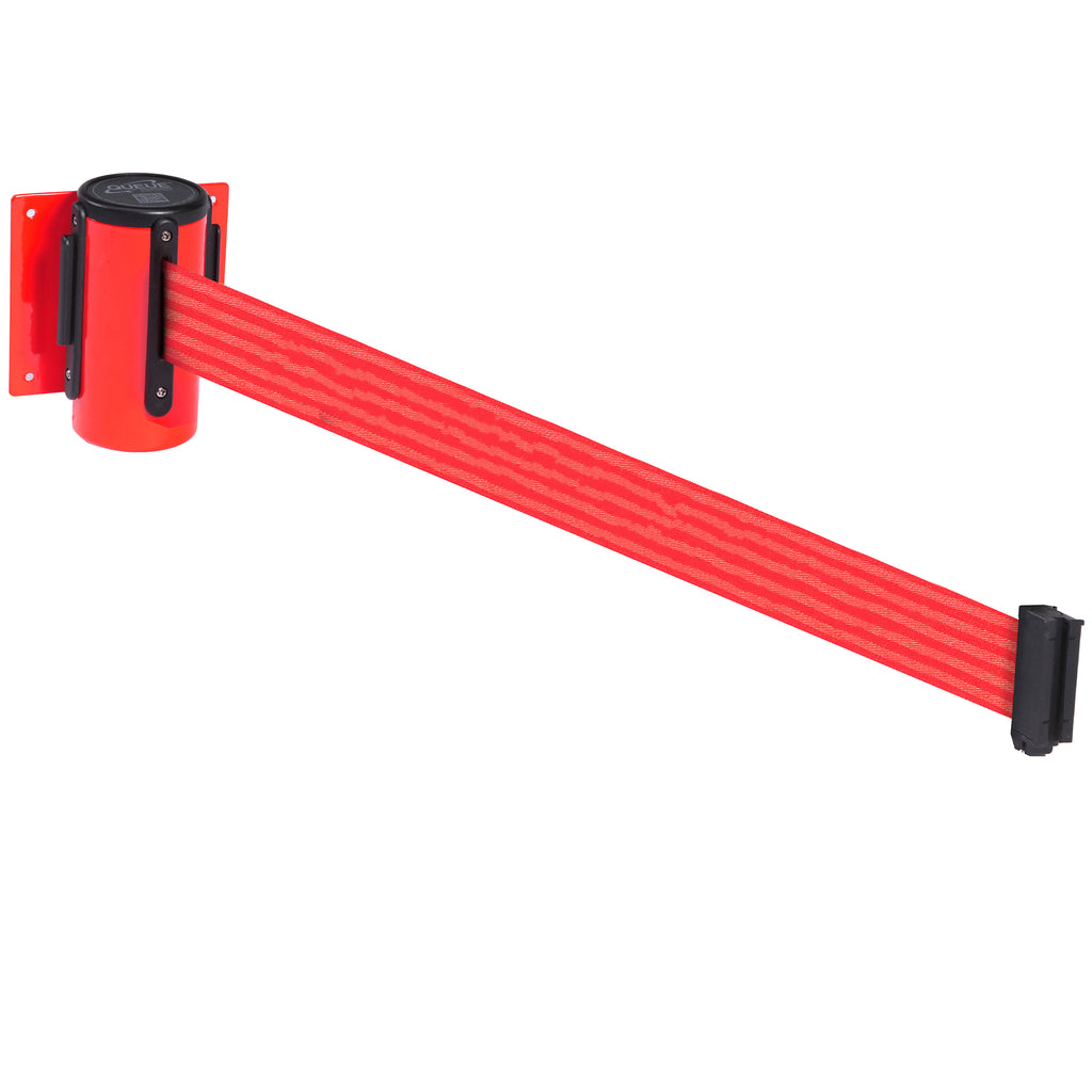 WallMaster 300 50mm Wall Mounted Belt Barrier System (2.3m / Red / Red)