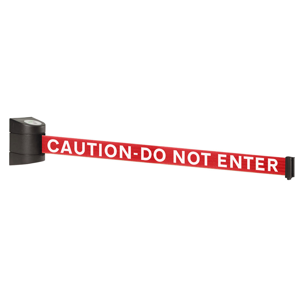 WallPro 400 4.6m x 50mm Belt Barrier System (Black / Caution Do Not Enter | Red-White)