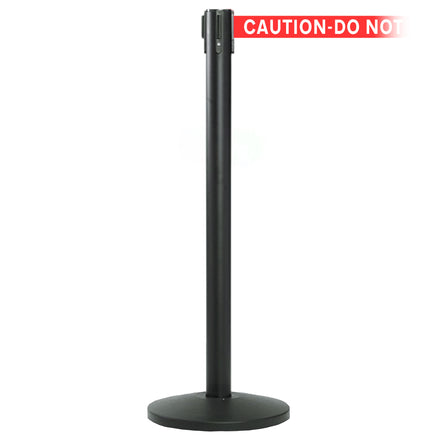 QueueMaster 550 3.4m x 50mm Belt Barrier System (Black / Caution Do Not Enter | Red-White)