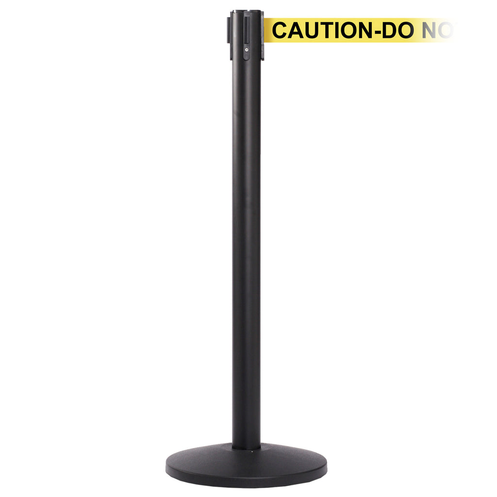 QueueMaster 550 3.4m x 50mm Belt Barrier System (Black / Caution Do Not Enter | Yel-Blk)