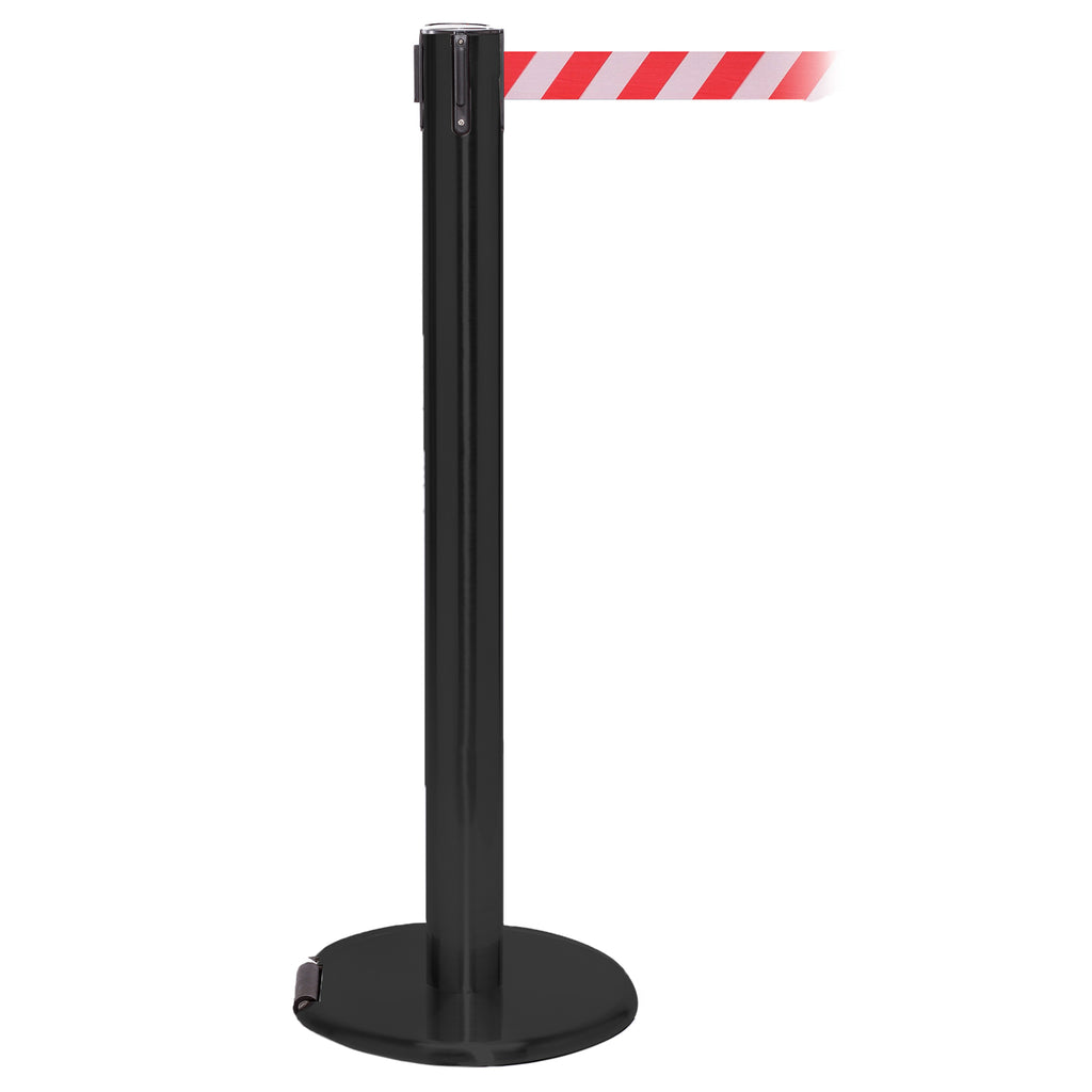 RollerPro 300 4.9m x 50mm Belt Barrier System (Black / Red / White  Chevron)