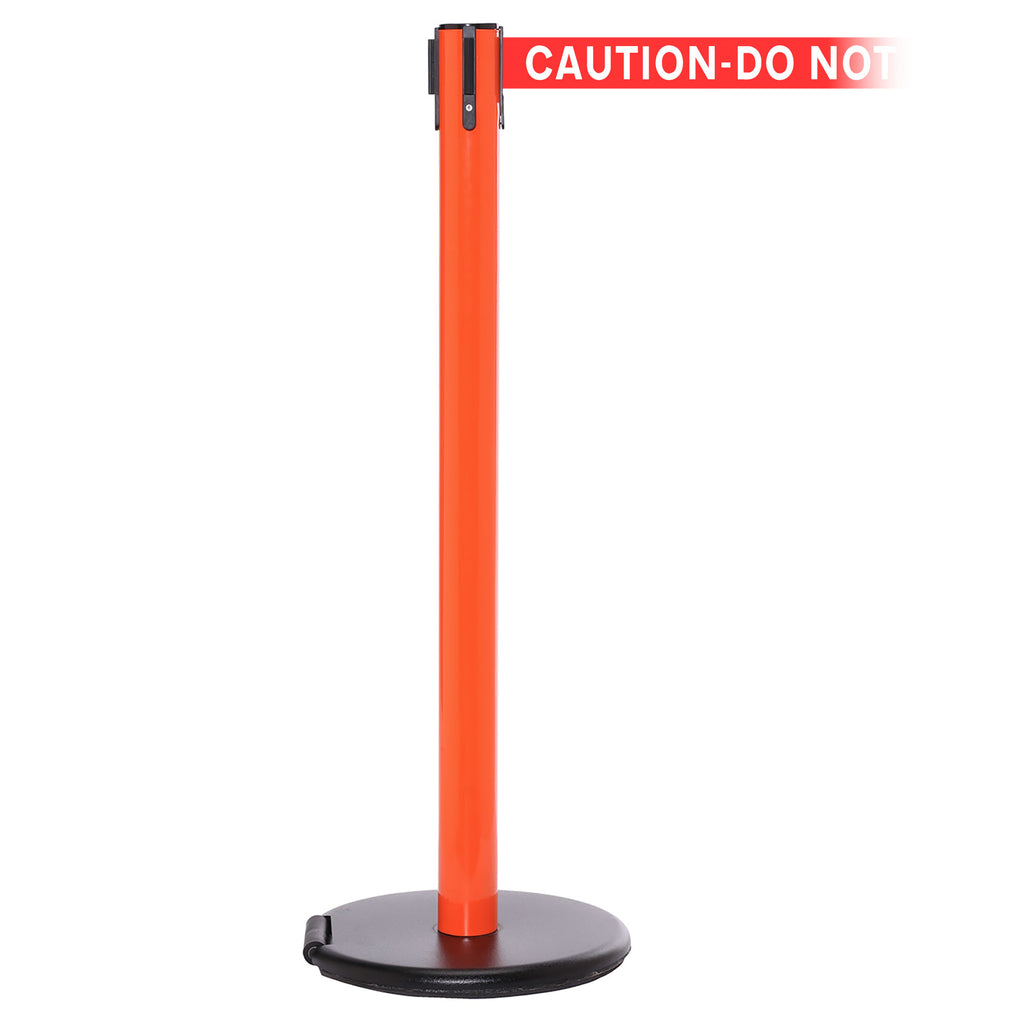 RollerSafety 250 3.4m x 50mm Belt Barrier System (Orange / Caution Do Not Enter | Red-White)