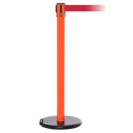 RollerSafety 250 3.4m x 50mm Belt Barrier System (Orange / Red)