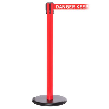 RollerSafety 250 3.4m x 50mm Belt Barrier System (Red / Danger Keep Out | Red-White)