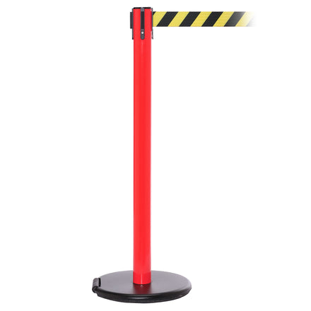 RollerSafety 250 3.4m x 50mm Belt Barrier System (Red / Yellow / Black Chevron)