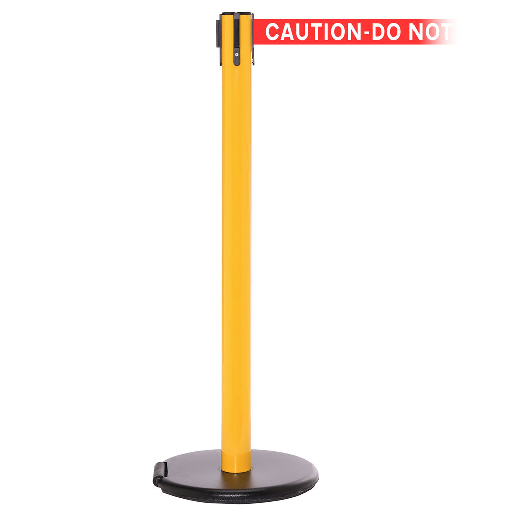 RollerSafety 250 3.4m x 50mm Belt Barrier System (Yellow / Caution Do Not Enter | Red-White)