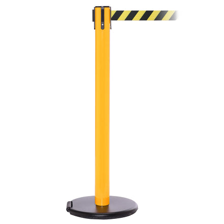 RollerSafety 300 4.9m x 50mm Belt Barrier System (Yellow / Black Chevron)