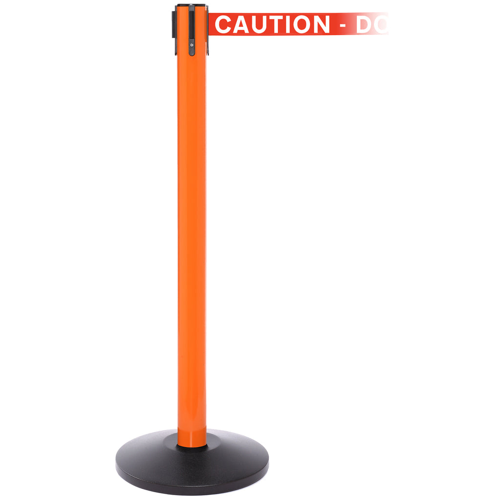 SafetyPro 250 3.4m x 50mm Belt Barrier System (Orange / Caution Do Not Enter | Red-White)