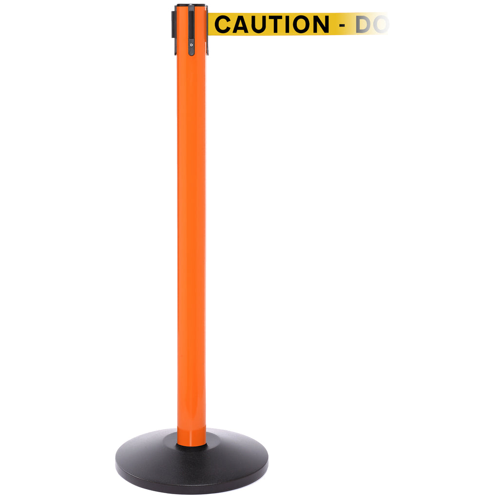 SafetyPro 250 3.4m x 50mm Belt Barrier System (Orange / Caution Do Not Enter | Yel-Blk)