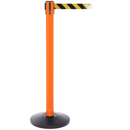 SafetyPro 250 3.4m x 50mm Belt Barrier System (Orange / Yellow / Black Chevron)