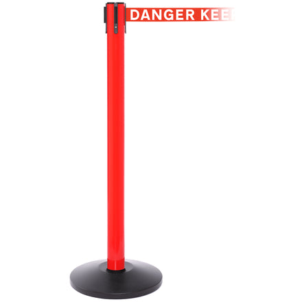 SafetyPro 250 3.4m x 50mm Belt Barrier System (Red / Danger Keep Out | Red-White)