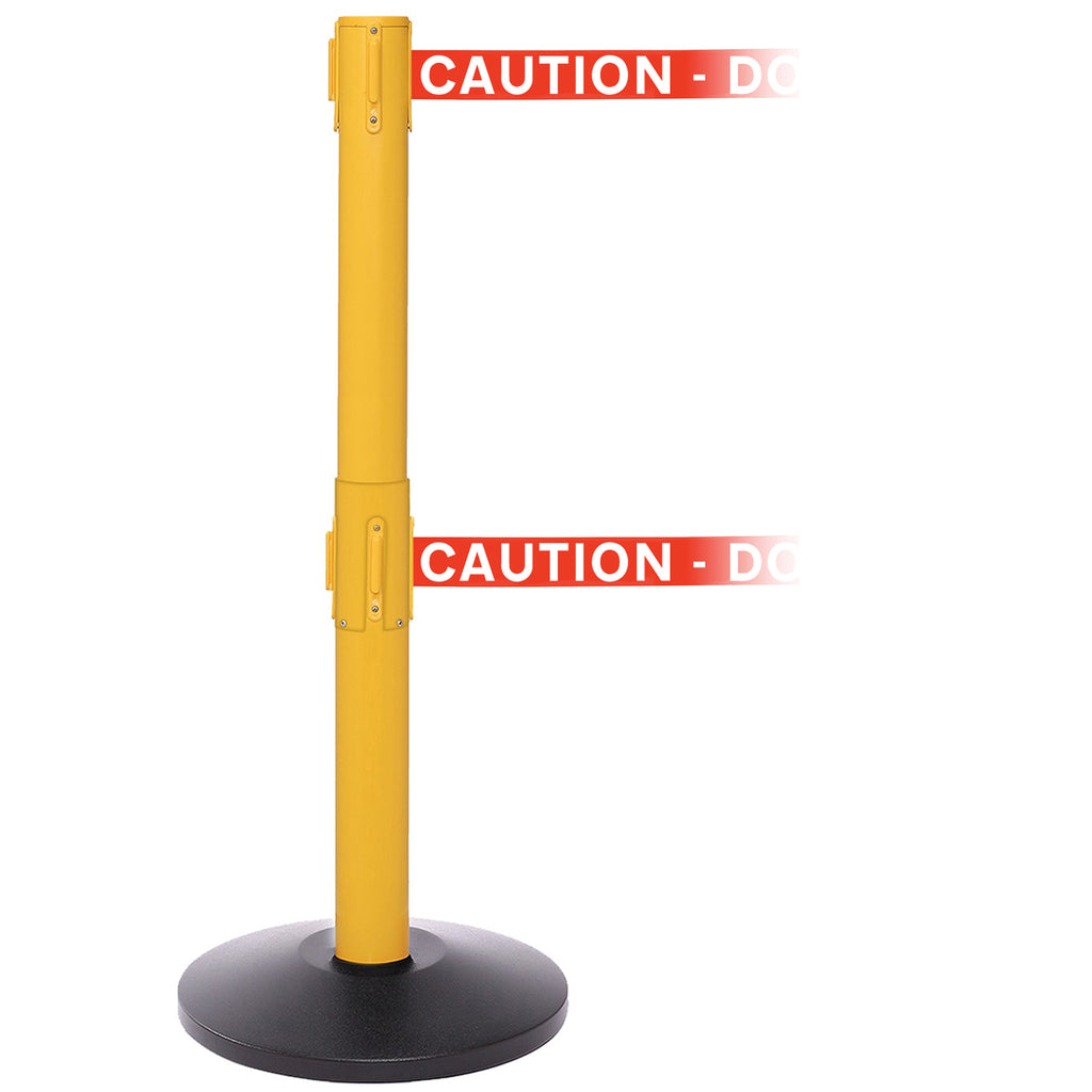 SafetyPro 250 Twin 3.4m x 50mm Belt Barrier System (Caution Do Not Enter | Red-White)