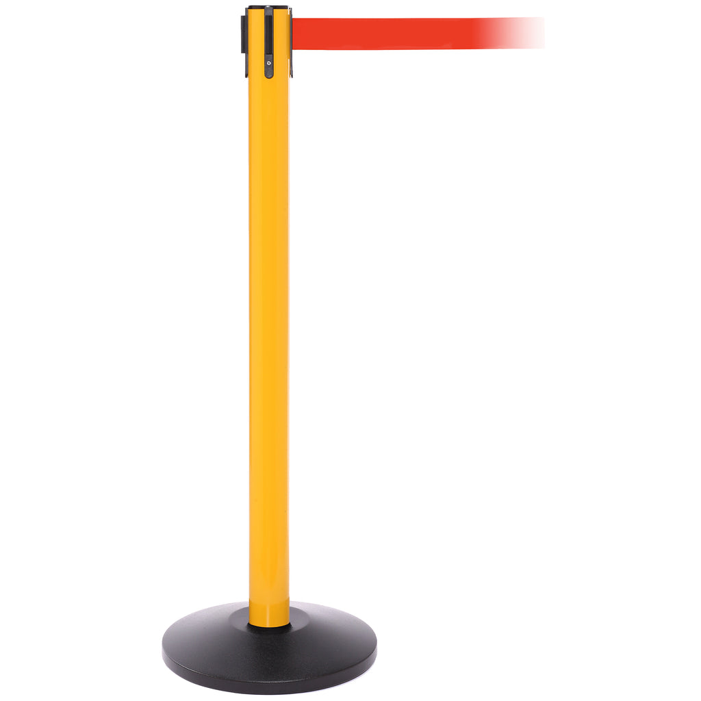 SafetyPro 250 3.4m x 50mm Belt Barrier System (Yellow / Red)