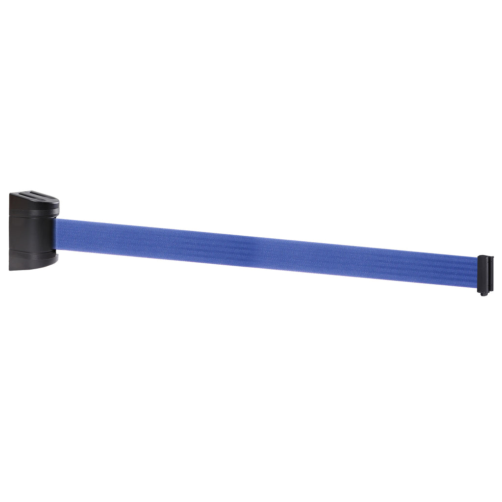 WallPro 300 50mm Wall Mounted Belt Barrier System (2.3m / Black / Blue)