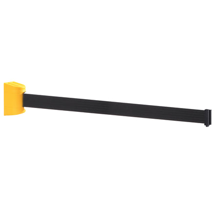 WallPro 300 50mm Wall Mounted Belt Barrier System (2.3m / Yellow / Black)