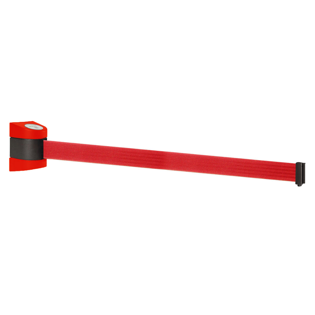 WallPro 400 4.6m x 50mm Belt Barrier System (Red / Red)