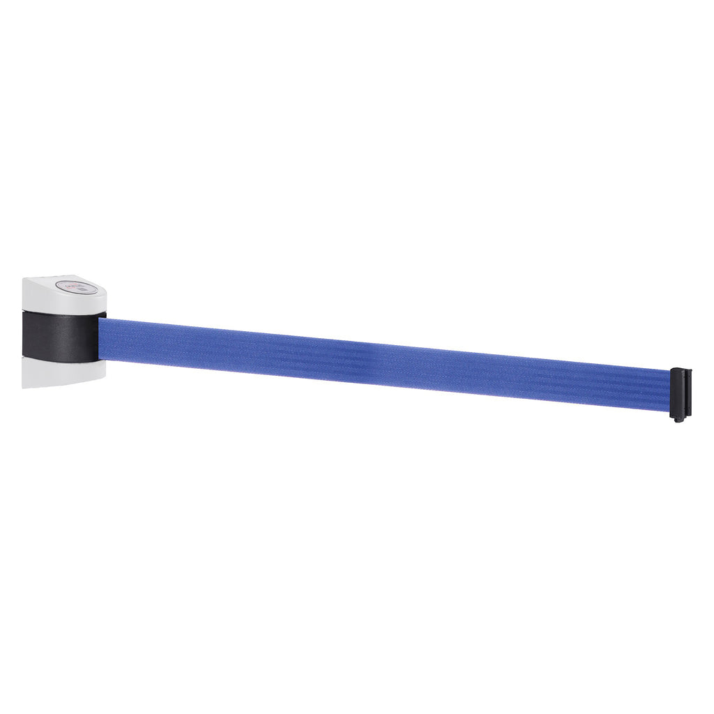 WallPro 400 4.6m x 50mm Belt Barrier System (White / Blue)