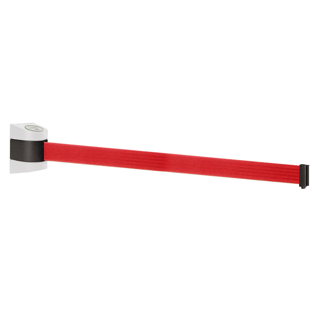 WallPro 400 4.6m x 50mm Belt Barrier System (White / Red)