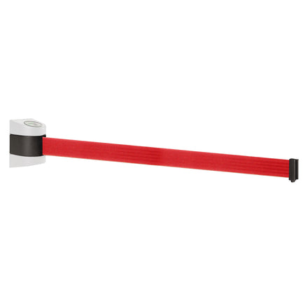 WallPro 400 4.6m x 50mm Belt Barrier System (White / Red)