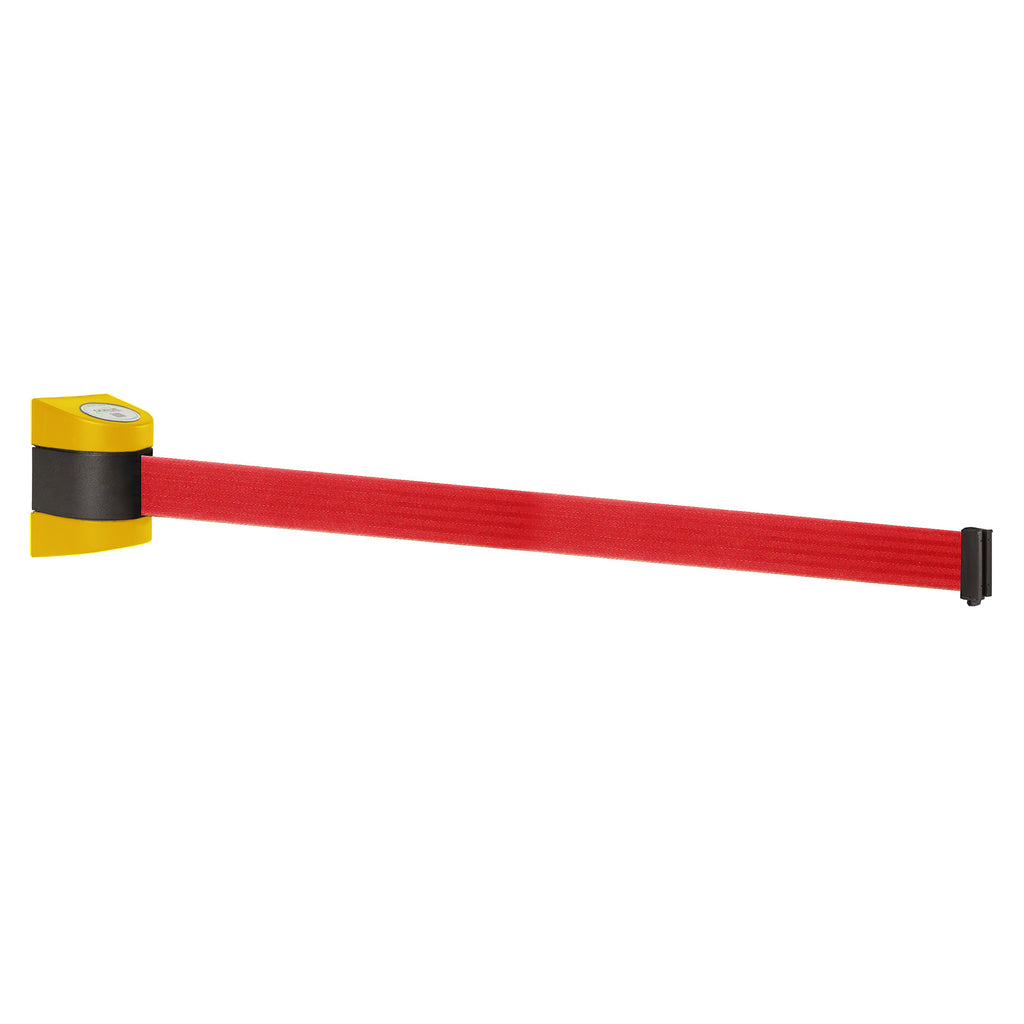 WallPro 400 4.6m x 50mm Belt Barrier System (Yellow / Red)