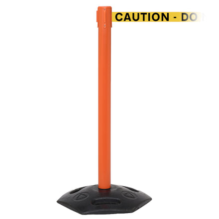 WeatherMaster 250 3.4m x 50mm Belt Barrier System (Orange / Caution Do Not Enter | Yel-Blk)