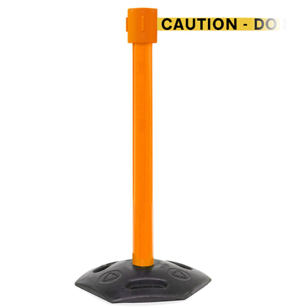 WeatherMaster 335 10.6m x 50mm Belt Barrier System (Orange / Caution Do Not Enter | Yel-Blk)