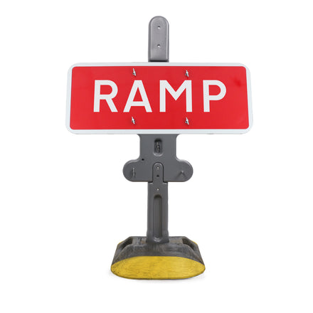 RAMP Quick Fit Sign Dia. 7010 1050x450mm 3mm Plastic RA1 (Face Only)