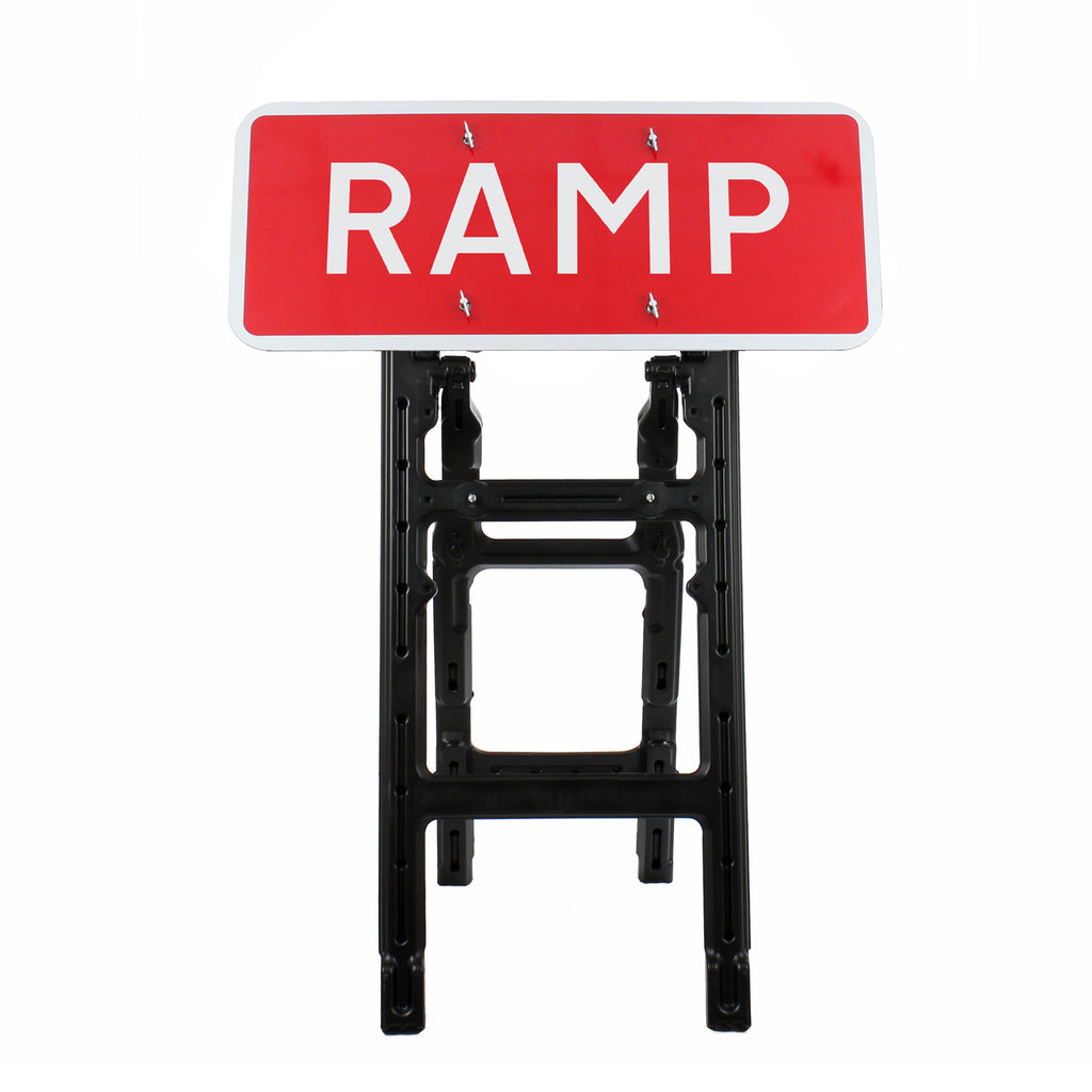 RAMP Quick Fit Sign Dia. 7010 1050x450mm 3mm Plastic RA1 (Face Only)