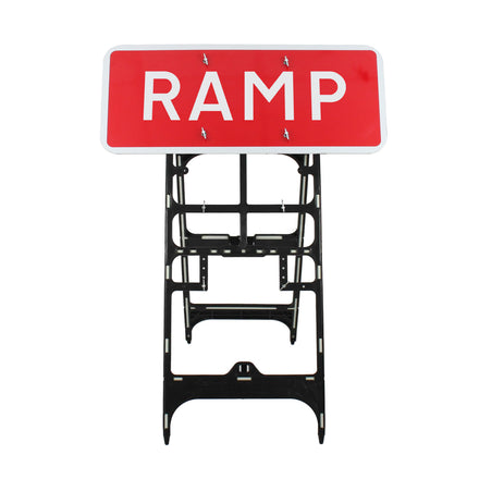RAMP Quick Fit Sign Dia. 7010 1050x450mm 3mm Plastic RA1 (Face Only)