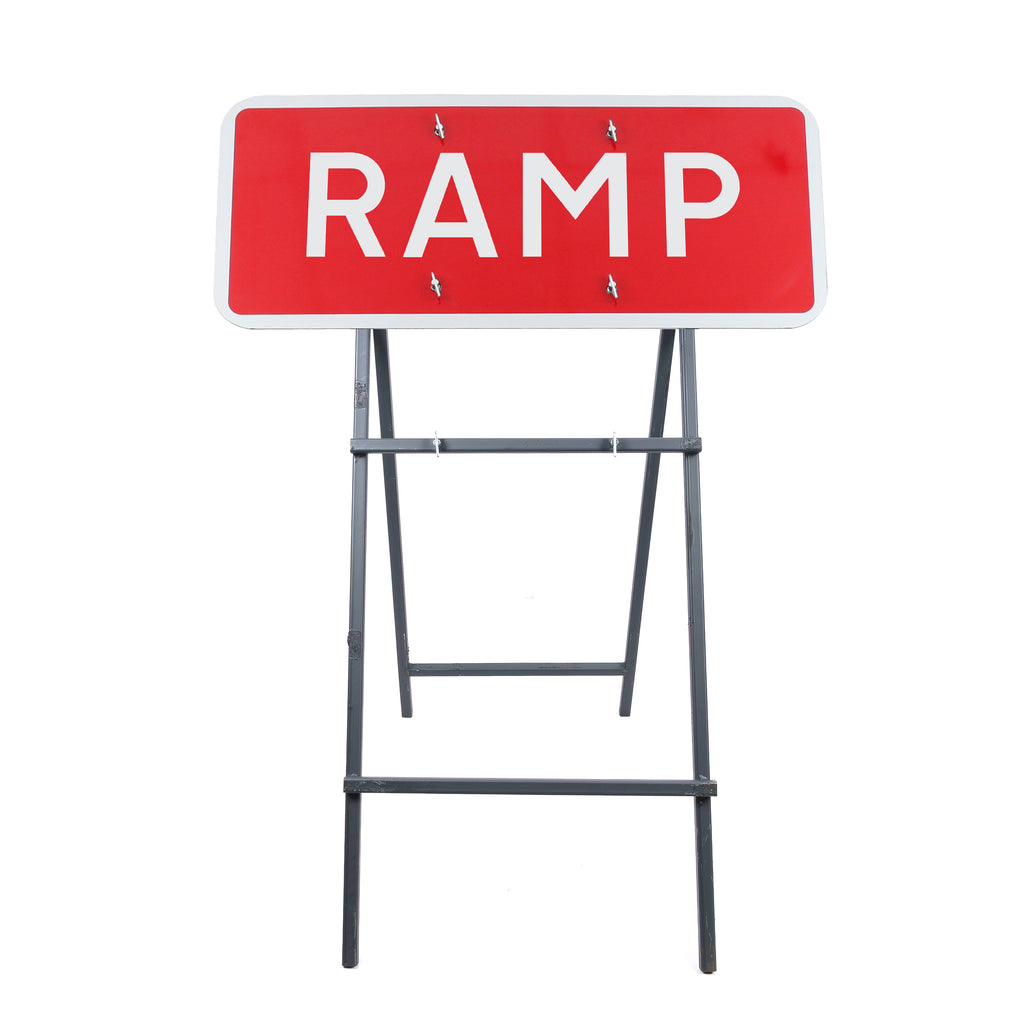 RAMP Quick Fit Sign Dia. 7010 1050x450mm 3mm Plastic RA1 (Face Only)