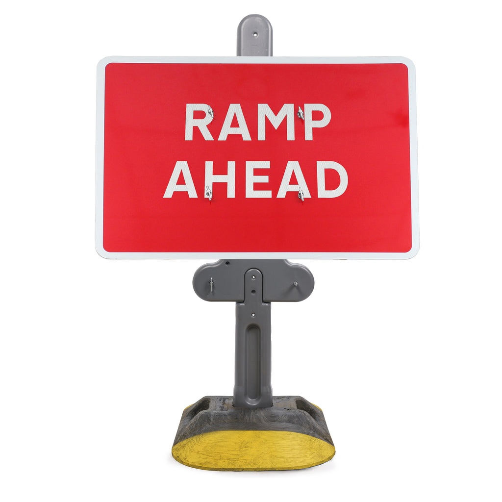 Ramp Ahead Quick Fit Sign Diagram 7010.1 | Quick Fit (Face Only) | 1050x750mm