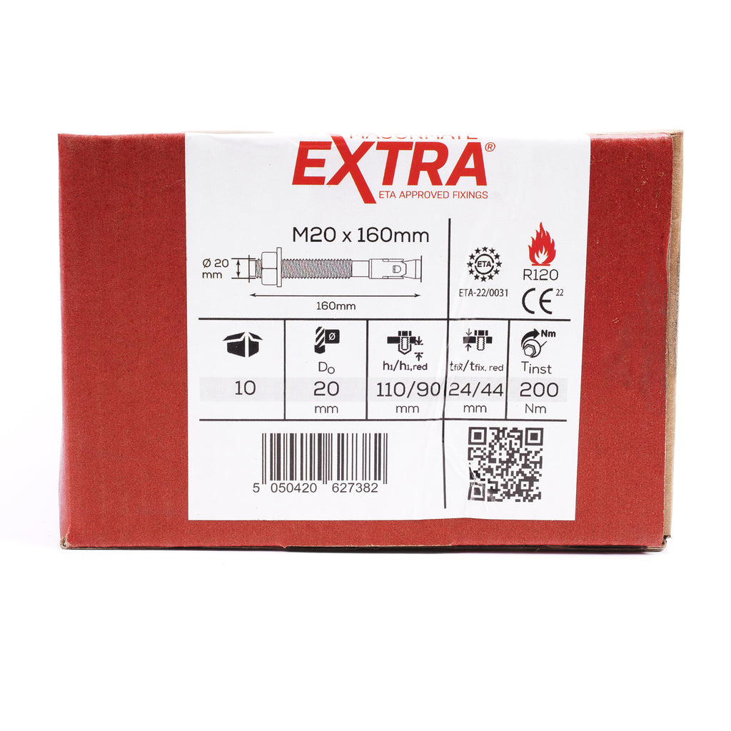 Rawlplug M20 x 160mm Anchor Bolt - for Impact Barriers