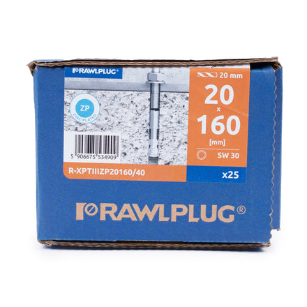 Rawlplug M20 x 160mm Anchor Bolt - for Impact Barriers