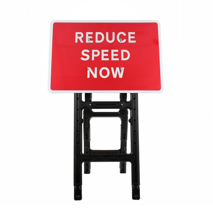 Reduce Speed Now ' Dia 511 | Quick Fit Sign (Face Only) | 1050x750mm