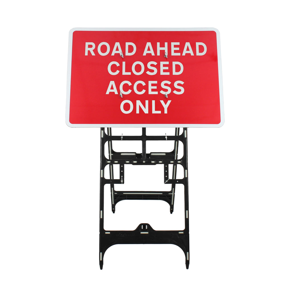Road Ahead Closed Access Only Sign | Quick Fit (Face Only) | 1050x750mm