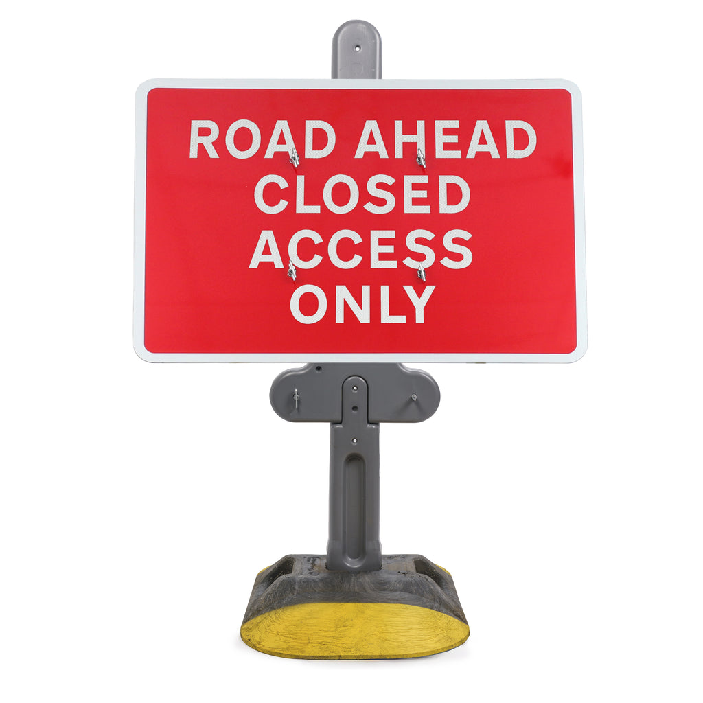 Road Ahead Closed Access Only Sign | Quick Fit (Face Only) | 1050x750mm