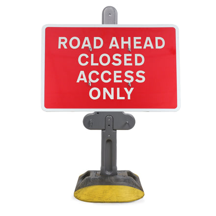 Road Ahead Closed Access Only Sign | Quick Fit (Face Only) | 1050x750mm