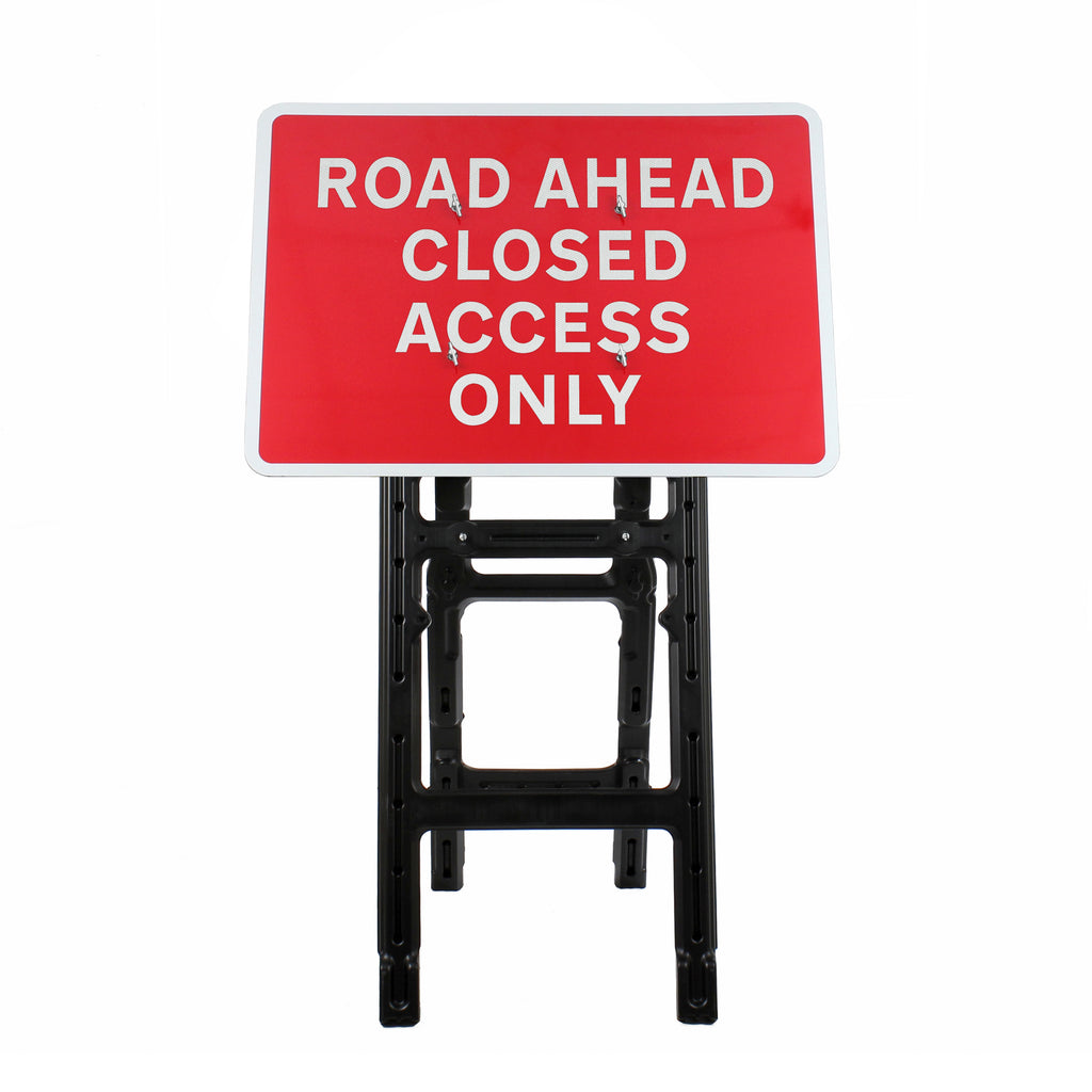 Road Ahead Closed Access Only Sign | Quick Fit (Face Only) | 1050x750mm
