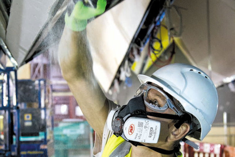 JSP Force 8 Half Mask Offering Protection From Dust Falling From The Loft