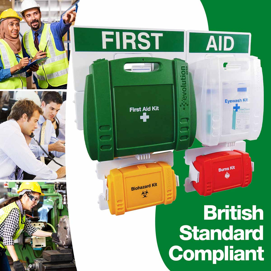 Evolution First Aid Box Evolution Complete First Aid Point - British Standards Compliant (Large ...