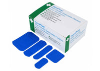 HP Blue Visually Detectable Plasters Assorted (100 Pack)