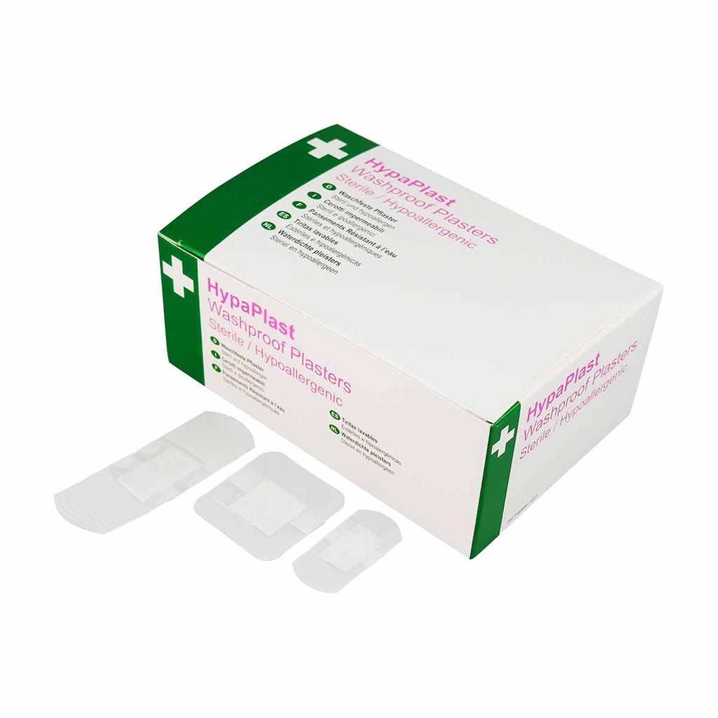 HP Clear Washproof Plasters Assorted (100 Pack)